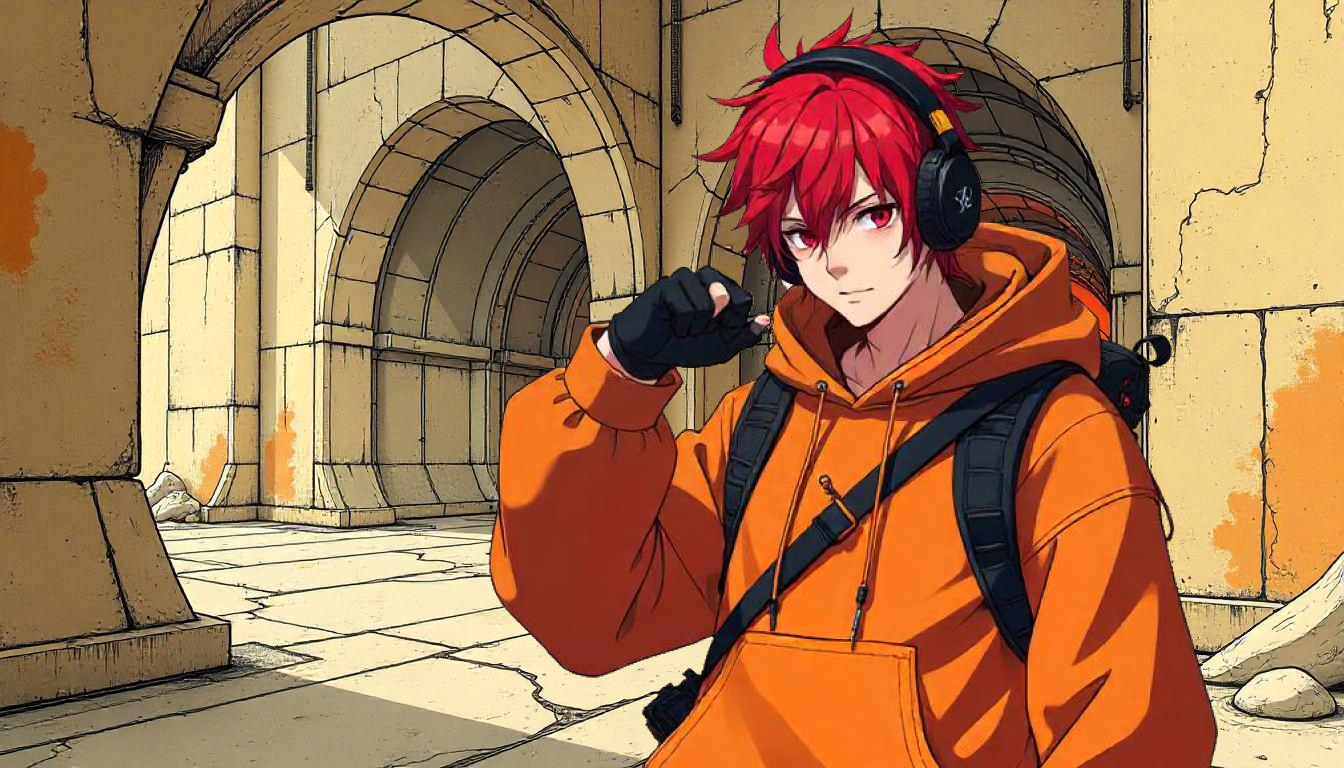 Video Thumbnail - Anime character in archway